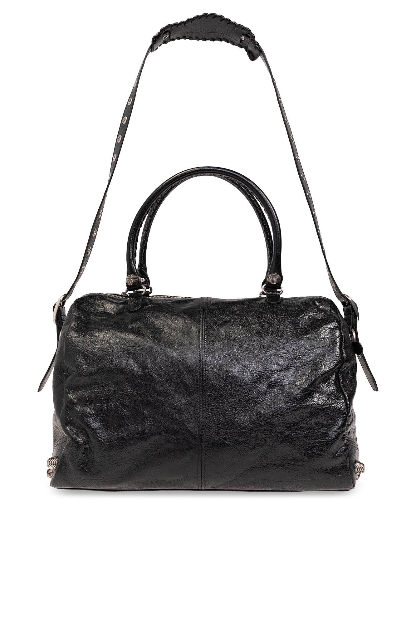 ボストンバッグ BALENCIAGA BLACK LEATHER LE CAGOLE TRAVEL BAG Le Cagole leather duffel bag in black - Balenciaga | Mytheresa